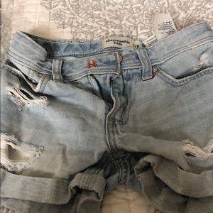 Abercrombie girls jean shorts